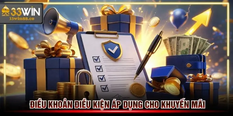 Điều khoản điều kiện 33win áp dụng với các khuyến mãi thưởng tiền