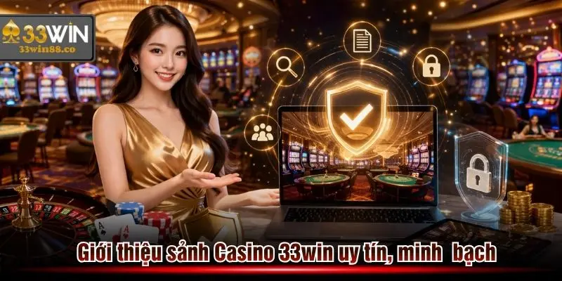 Giới thiệu sảnh Casino 33win uy tín, minh bạch tới quý khách hàng